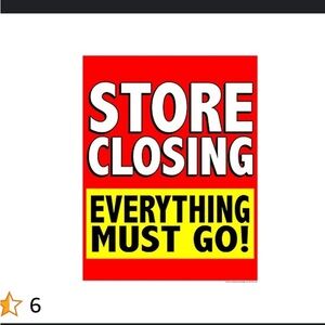 Store Closing Sign
